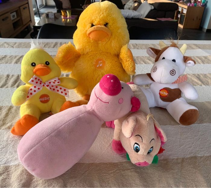 Lot peluches ferme - photo numéro 3