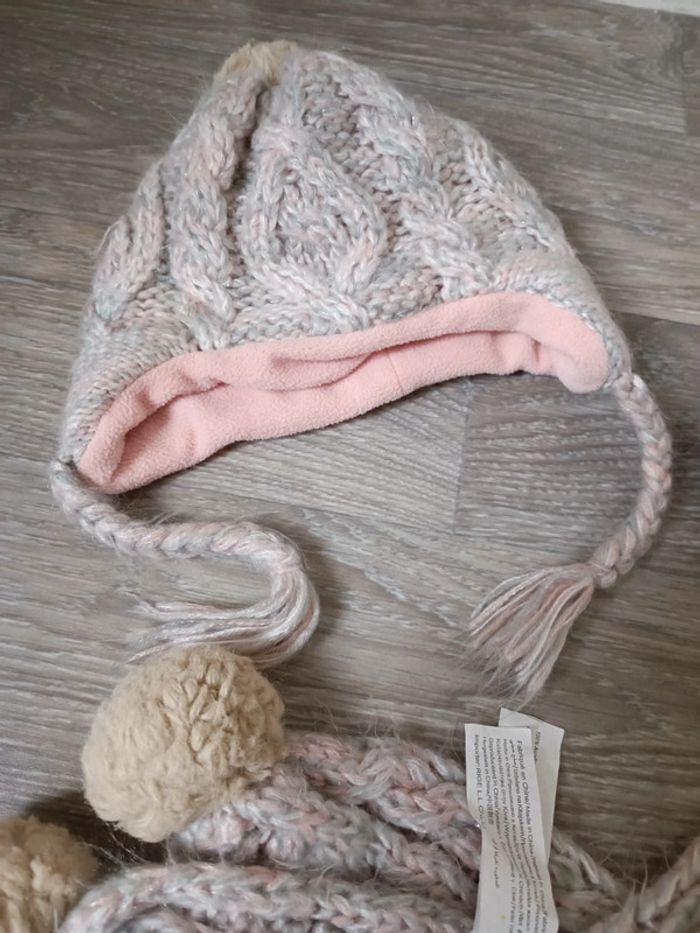 Ensemble TAO écharpe bonnet et moufles 9/12 mois - photo numéro 2