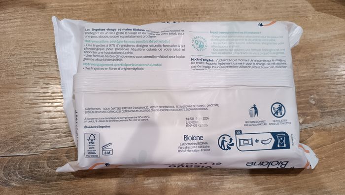 Lingettes Biolane - photo numéro 2