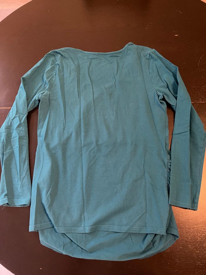 Teeshirt grossesse bleu canard - photo numéro 2