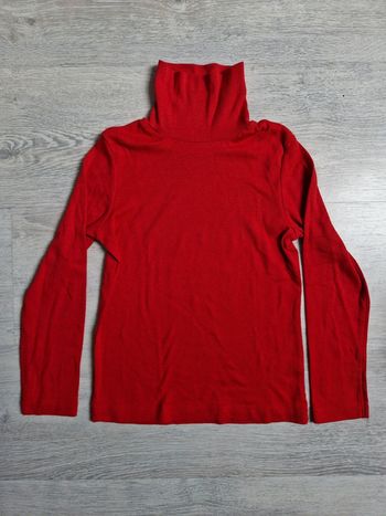 Sous pull rouge La Halle 8 ans