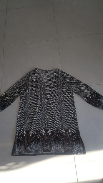 Tunique noir beige chocolat taille 48