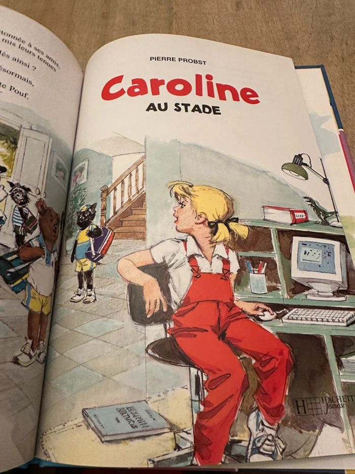 Livre rare difficile à trouver Caroline au stade sport Pierre Probst bd album damiers - photo numéro 7