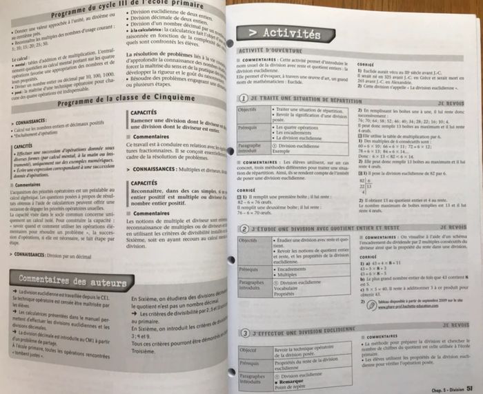 Mathématiques - Phare Mathématiques 6ème - Livre du Professeur - photo numéro 3