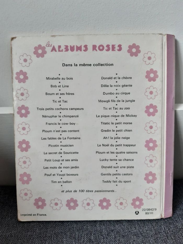 Livre vintage Walt Disney : Les albums roses : Donald et l'écureuil volant - photo numéro 8