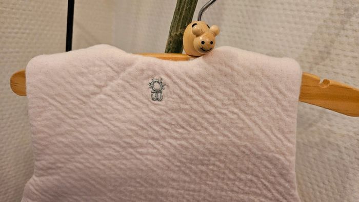 Gigoteuse ouatinée anim'Obaïbi lapin rose naissance - photo numéro 3