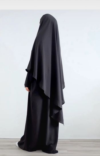 Khimar gris souris