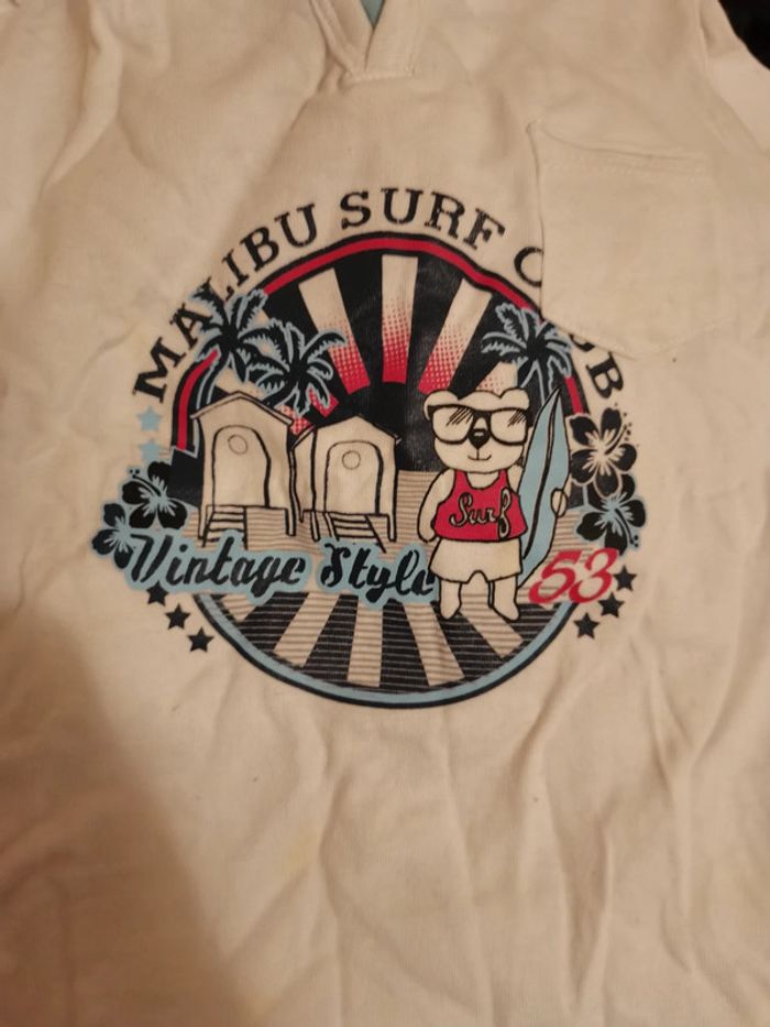 T-shirt manches courtes blancs avec motif - photo numéro 3