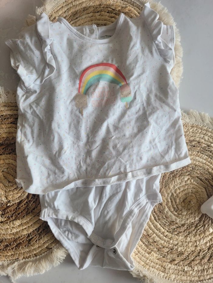 Body manches courtes Tee-shirt vertbaudet taille 18mois