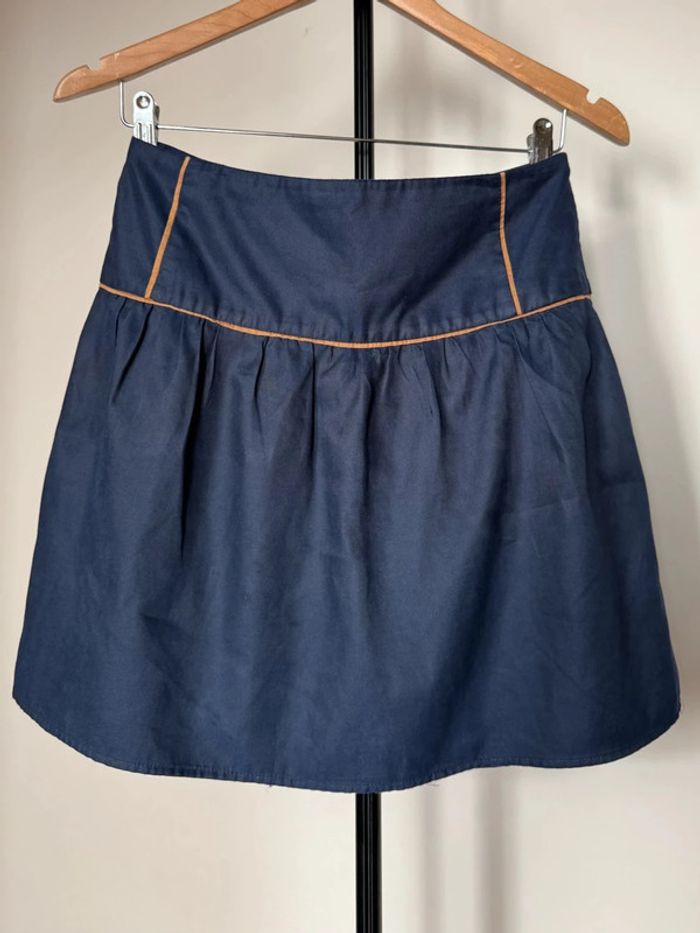 Jupe Courte Jupe Moutarde Camaieu Jupe Bleu Marine 36 Camaieu