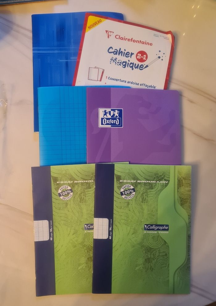 Lot de cahiers petit format NEUFS