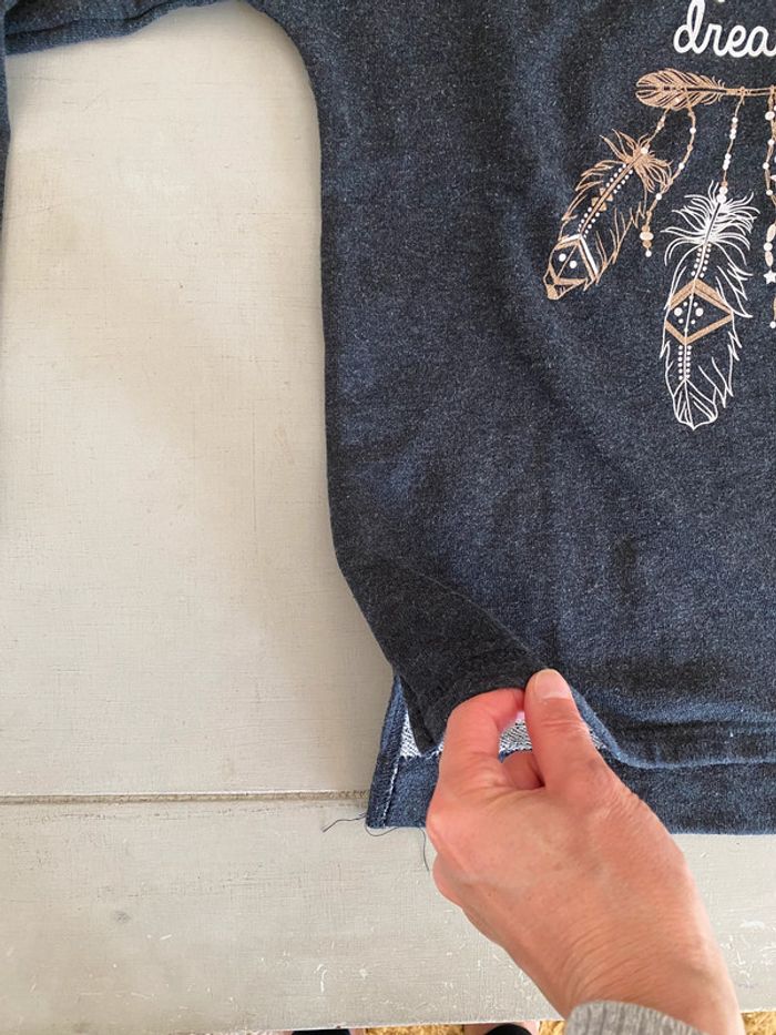 Sweat manches longues gris anthracite La Halle 14/16 ans « Catch your dreams » - photo numéro 7