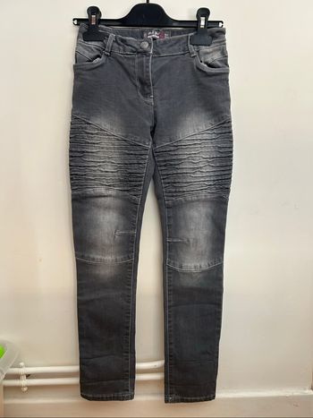 Pantalon Jeans forme Slim - Gris - T.8ans - Orchestra