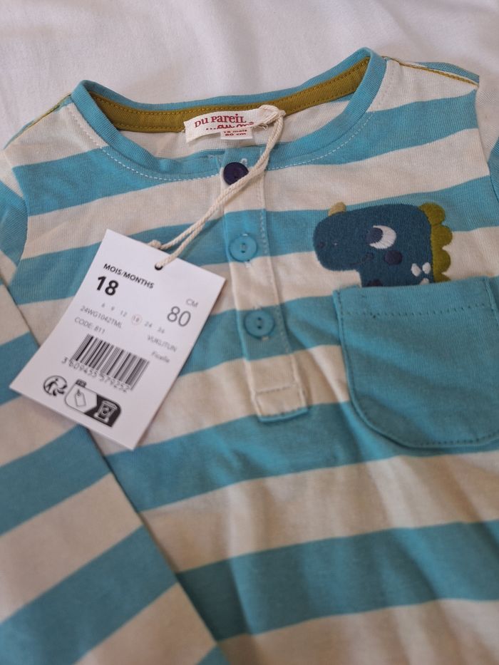 Ensemble Salopette + Tee-shirt, 18 mois - photo numéro 3