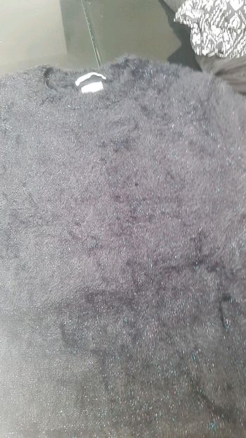 haut doux pailleté noir zara