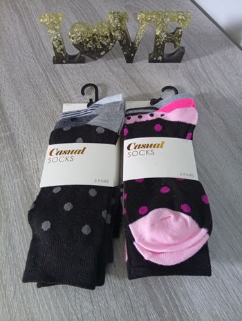 Joli lot 6 paires de chaussettes dû 36/42