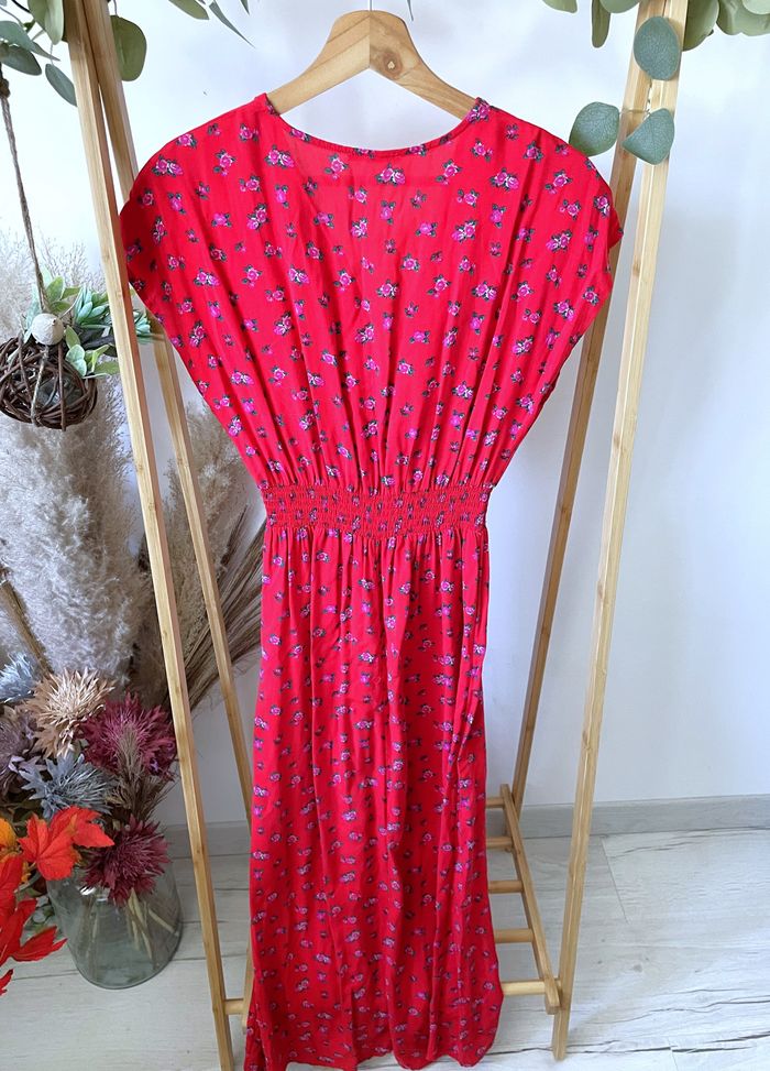 Robe longue rouge Kiabi XS/34 - photo numéro 2