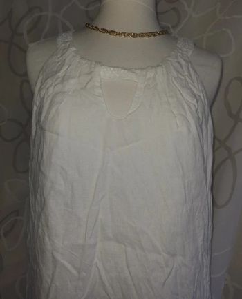 Robe blanche strassée 38 - M