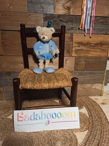 Doudou ours tex baby train tbe