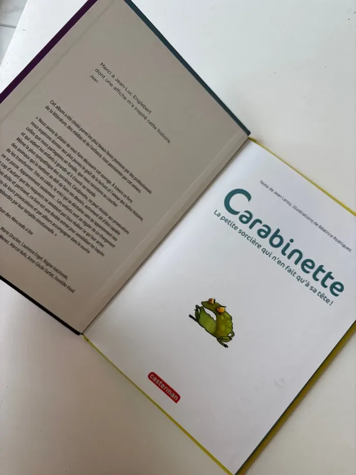 Livre carabinette la petite sorcière qui n’en fait qu’à sa tête - photo numéro 3
