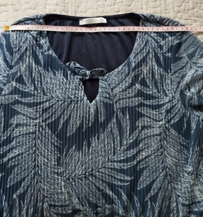 Blouse Armand Thiery bleu taille M - photo numéro 5