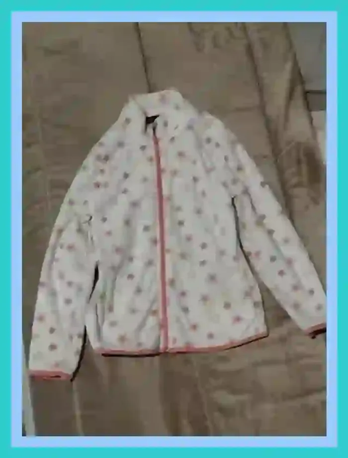 Veste polaire Inextenso blanc motifs étoiles fille 9 à 10 ans - photo numéro 9