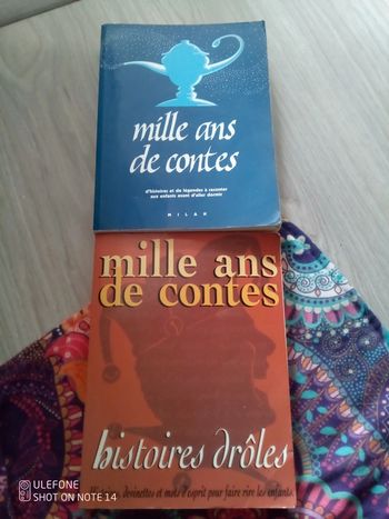Mille ans de contes, lot de 2 gros livres vintages