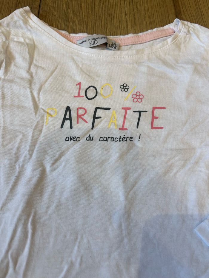 T-shirt enfant fille 3 ans - Fashion private company - photo numéro 2