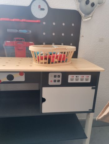 Établi bricolage enfant en bois avec accessoires