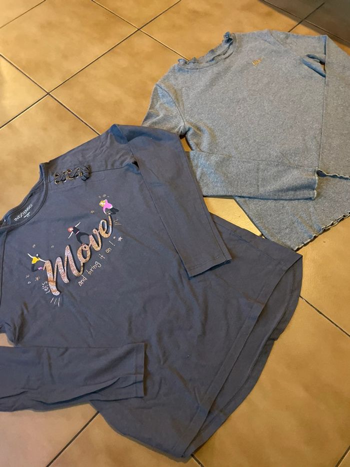 Lot 2 t shirts fille 12 ans - photo numéro 2