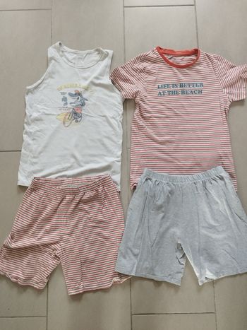 Lot de 2 pyjamas short garçon 14 ans