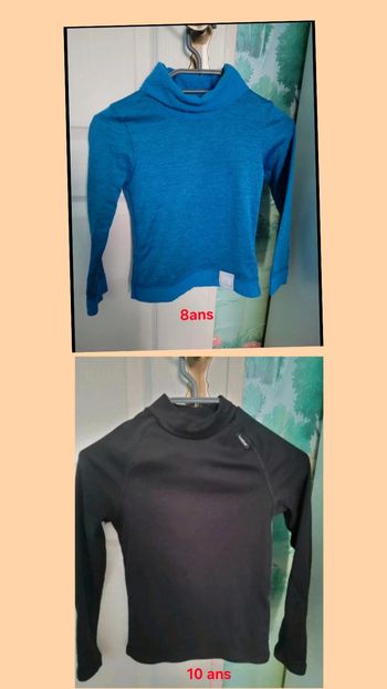 T-shirt +sous pull thermique 