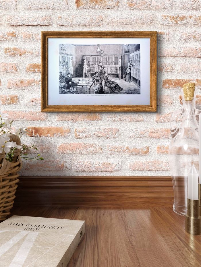 Imprimée en 1883, Bureau Central Téléphonique, Paris. Original Vintage Authentique. - photo numéro 4