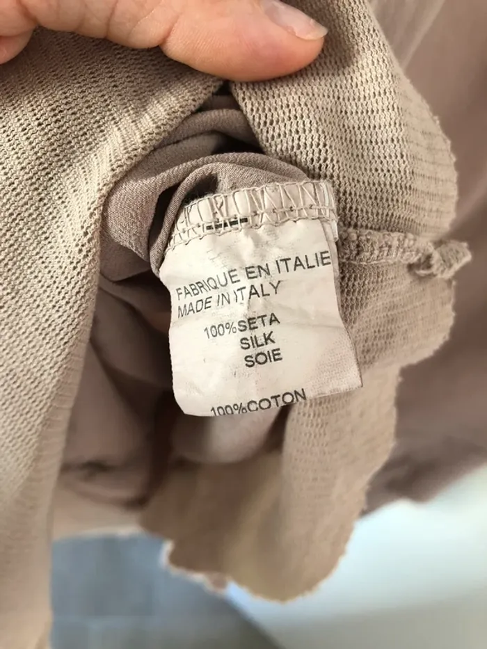Robe en soie beige rosé La Féee Maraboutée taille 38 neuve - photo numéro 10