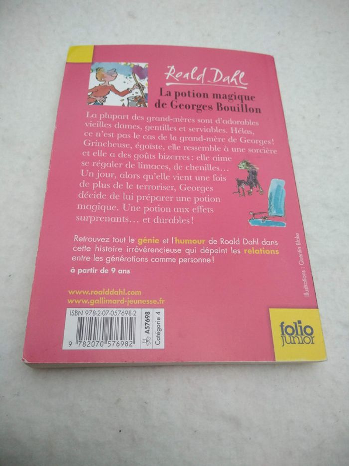 Livre "La potion magique de Georges Bouillon" - photo numéro 2