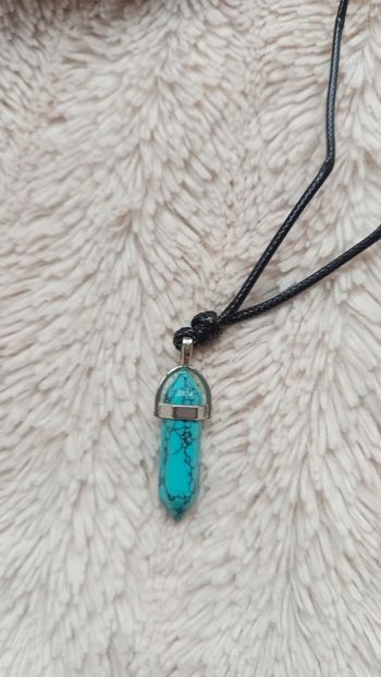 Collier pendule turquoise
