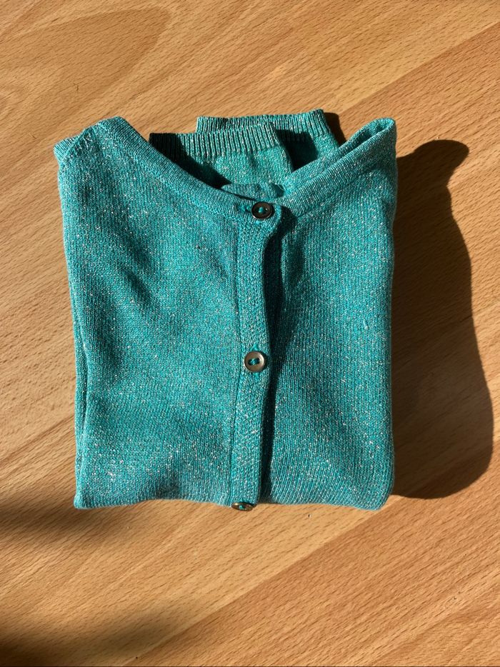 Gilet Kiabi vert à  paillettes - photo numéro 5