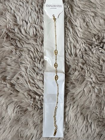 Bracelet acier doré 