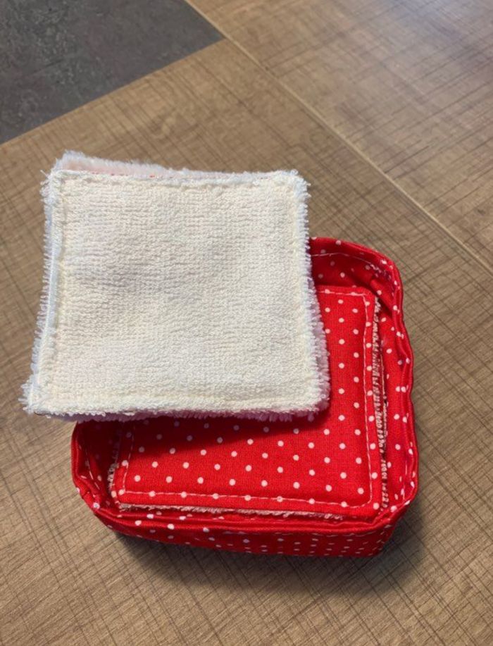 Lingettes démaquillantes neuves en coton bambou bio - photo numéro 2