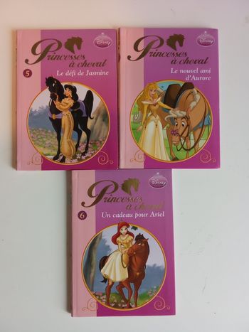 Livres, roman fille bibliothèque rose princesse à cheval, Disney