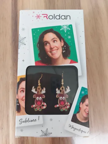 Boucles d oreilles rennes de Noël