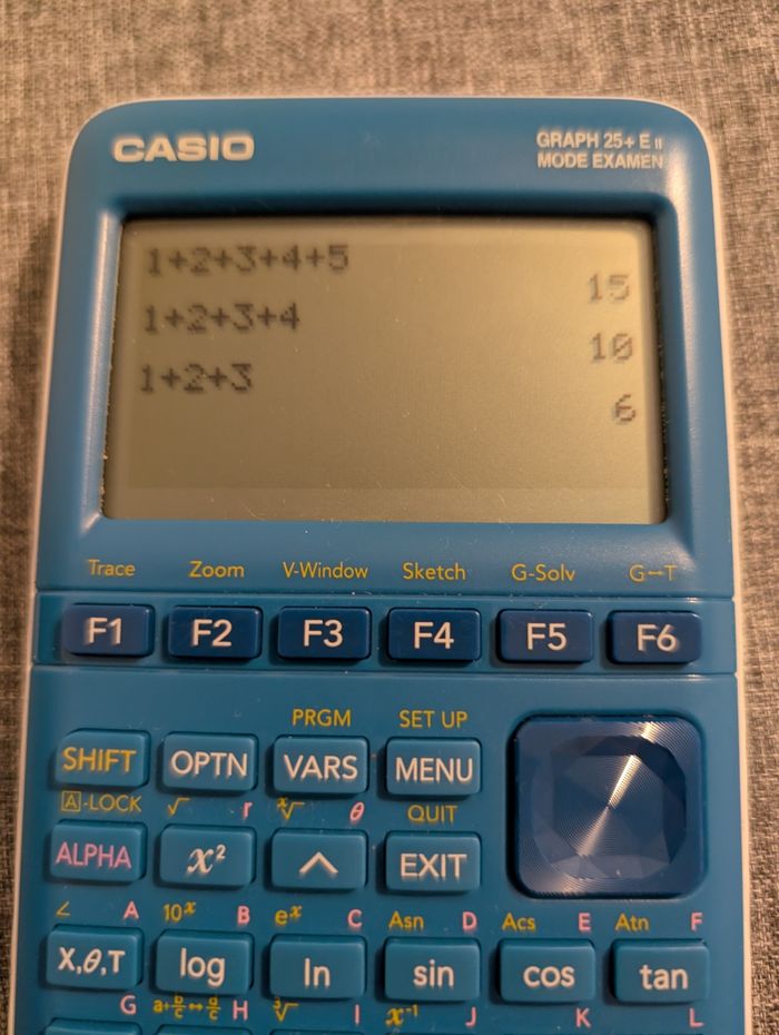 Calculatrice Casio graph 25+E II avec mode examen - photo numéro 4