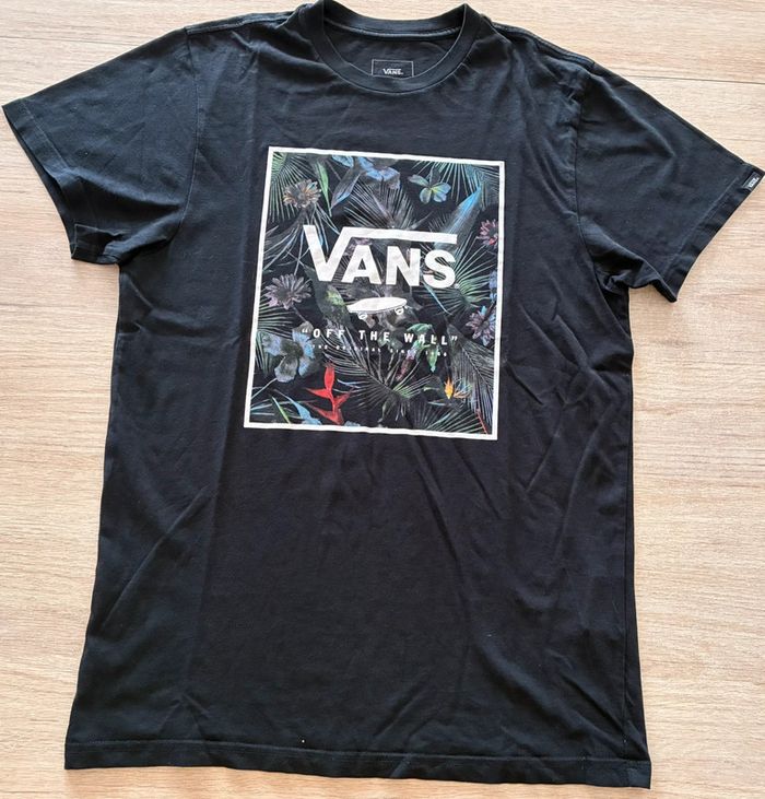 T-shirt Vans style skater, noir, taille M, homme - photo numéro 3