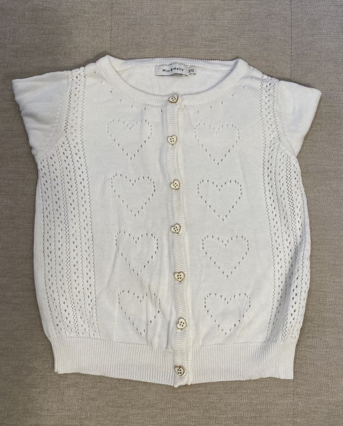 Cardigan / gilet blanc cassé 8 ans Mini Molly - photo numéro 6