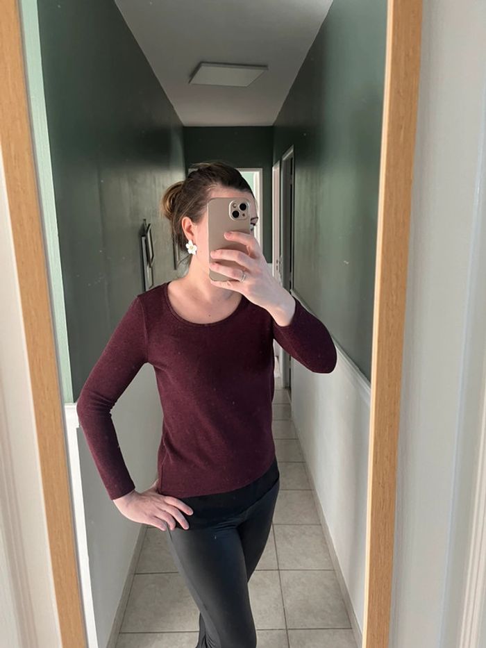 Pull bordeaux