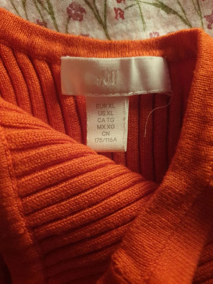 Robe côtelée orange - photo numéro 3