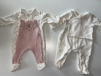 Lot de 2 pyjamas 1 mois