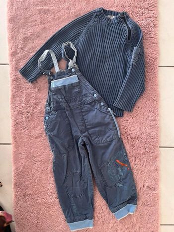Salopette et pull