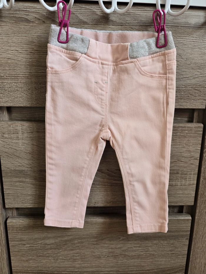 Vêtement Bébé Fille - Lot de 3 pantalons Jeans - Gémo - 9 mois - photo numéro 2