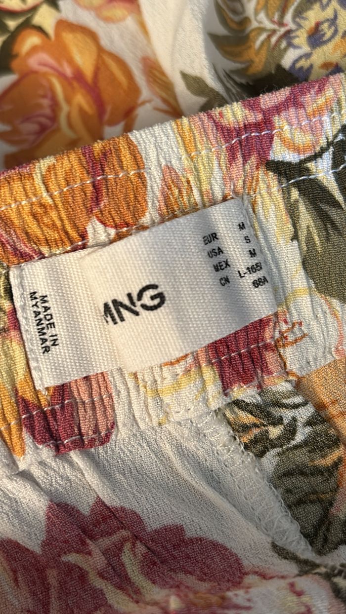 Pantalon fleuries fluide Mango T38 - photo numéro 3